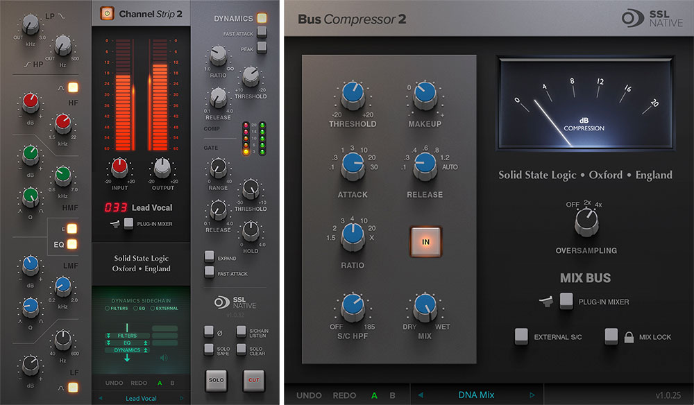 Solid State Logic SSL Channel Strip 2 & Bus Compressor 2